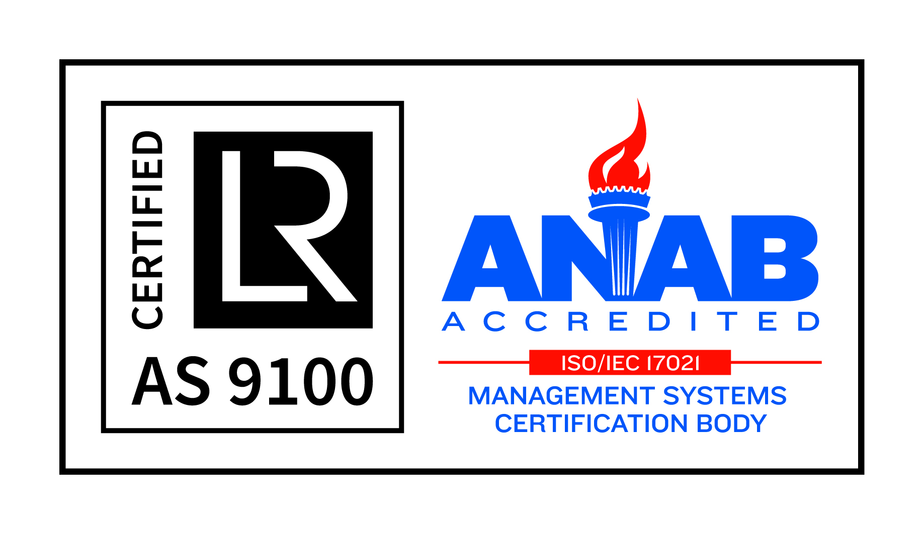 AS 9100 and ANAB logo